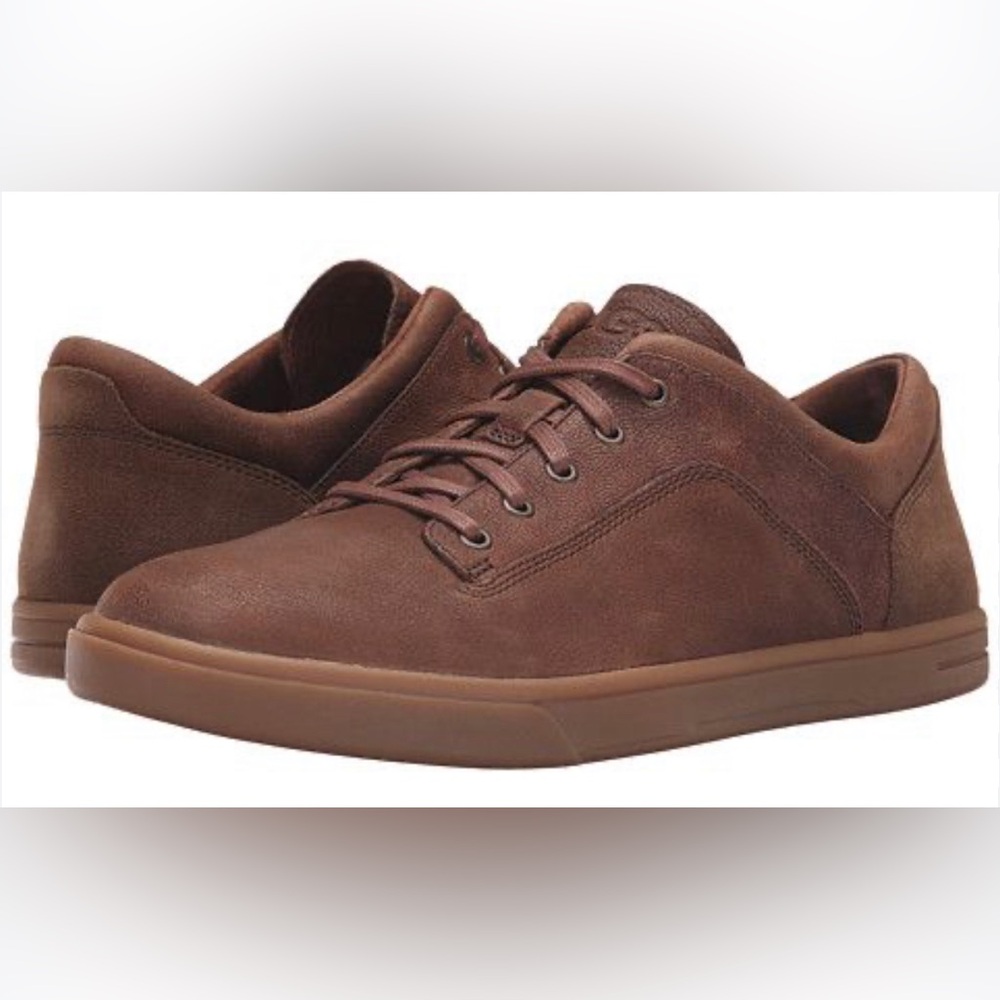 UGG Men’s Bueller Stout Leather Suede Sneakers Size 10